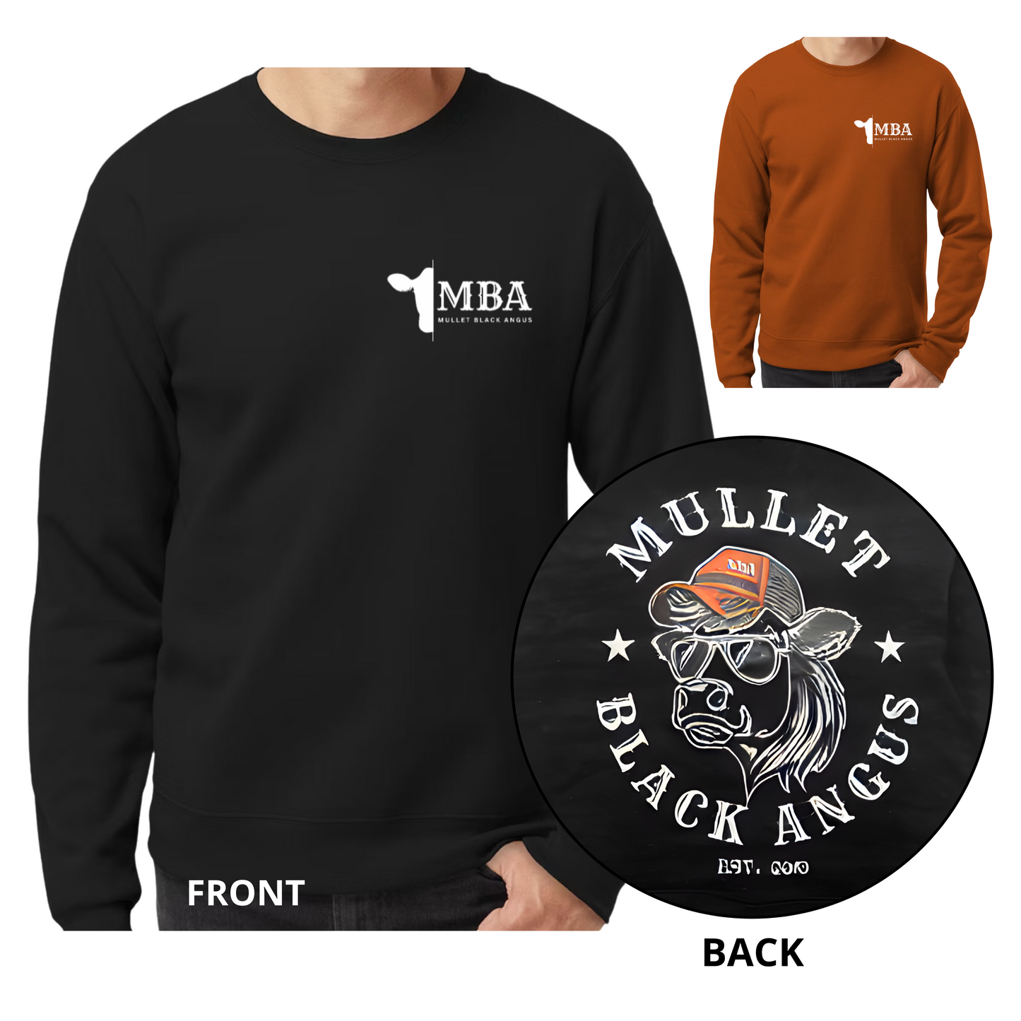 Mullet Cow Crewneck