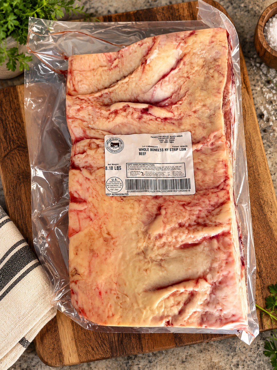 NY Strip Whole Loin